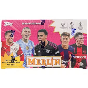 2023/24 Topps Chrome Merlin UEFA Club Competitions Soccer Hobby Box