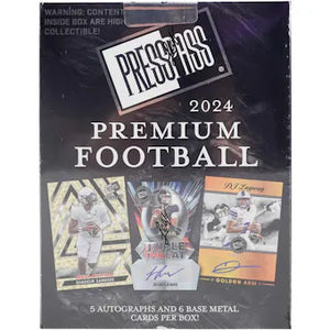 2024 Leaf Press Pass Premium Football Hobby Box