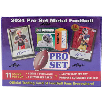 2024 Leaf Pro Set Metal Football Hobby Box