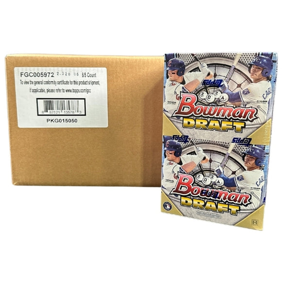 2024 Bowman Draft Baseball Super Jumbo 6 Box Case